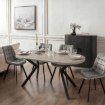 Mebel Elite Стіл Lukas, розкладний, 100–250 см, бетон/чорний, ME.LUKAS/BET/CZ/S - Home Club, Зображення 4