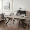 Mebel Elite Стіл Lukas, розкладний, 100–250 см, бетон/чорний, ME.LUKAS/BET/CZ/S - Home Club, Зображення 5