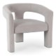 Mebel Elite Крісло для відпочинку Lille, сіре, велюрове, ME.LILLE/P/V/FW - Home Club