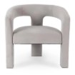 Mebel Elite Кресло для отдыха Lille, серое, велюровое, ME.LILLE/P/V/FW - Home Club, изображение 3