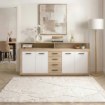 Mebel Elite Комод Blago 190 см, дуб «Сонома»/белый, W.LUNA/DS/B/KOM4D4S - Home Club, изображение 2