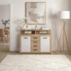 Mebel Elite Комод Blago Midi B 119,5 см, дуб «Сонома»/белый, W.LUNA/MIDIB/DS/B/KOM2D4S - Home Club, изображение 2