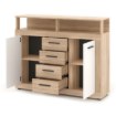 Mebel Elite Комод Blago Midi B 119,5 см, дуб «Сонома»/белый, W.LUNA/MIDIB/DS/B/KOM2D4S - Home Club, изображение 3