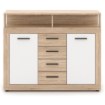 Mebel Elite Комод Blago Midi B 119,5 см, дуб «Сонома»/белый, W.LUNA/MIDIB/DS/B/KOM2D4S - Home Club, изображение 4