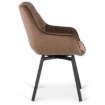 Mebel Elite Обертове крісло Luna, коричневе, велюрове, ME.LUNA/BR/V/K - Home Club, Зображення 8