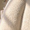 Mebel Elite Кресло для отдыха Sonny, вращающееся, кремового цвета, из ткани «букле», ME.SONNY/KR/ZL/TB/FW - Home Club, изображение 3