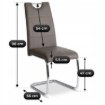 Mebel Elite Стул Lopez, серый, экокожа, ME.LOPEZ/P/CH/E/K - Home Club, изображение 6