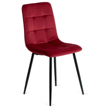 Mebel Elite Стілець Peru бордовий, велюровий, ME.PERU/BOR/V/K - Home Club