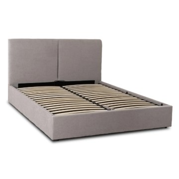 Mebel Elite Ліжко 160x200 Marsylia з ящиком для речей, сіре, тканинне, ME.MARSYLIA/160/P/T/LOZZPOJ - Home Club