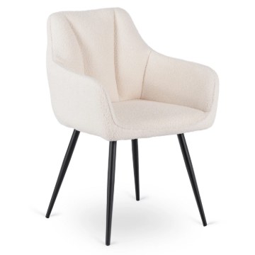 Mebel Elite Стул Nawara кремового цвета из букле, ME.NAWARA/KR/CZ/TB/K - Home Club