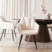 Mebel Elite Стул Nawara кремового цвета из букле, ME.NAWARA/KR/CZ/TB/K - Home Club, изображение 3