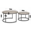 Mebel Elite Набор столиков Rocky Max, бетон/черный, ME.MAXROCKY/BET/CZ/L - Home Club, изображение 7