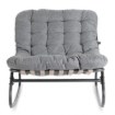 Mebel Elite Кресло-качалка Aurora, серого цвета, ME.AURORA/P/T/FW - Home Club, изображение 3