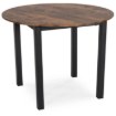Mebel Elite Стол Teo 100 см, дуб рустикальный/чёрный, ME.TEO/DRU/CZ/S - Home Club