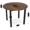 Mebel Elite Стол Teo 100 см, дуб рустикальный/чёрный, ME.TEO/DRU/CZ/S - Home Club, изображение 5