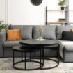 Mebel Elite Набор столиков Manu Max, черный, ME.MAXMANU/CZ/L - Home Club, изображение 3