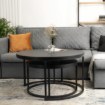 Mebel Elite Набор столиков Manu Max, черный, ME.MAXMANU/CZ/L - Home Club, изображение 4