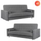 Mebel Elite Комплект із 2 розкладних диванів Malta, сірий, PPHUE.MAXIM/POLARIS19/Z2/WER - Home Club