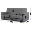 Mebel Elite Комплект из 2 диванов-кроватей Malta, серый, PPHUE.MAXIM/POLARIS19/Z2/WER - Home Club, изображение 12