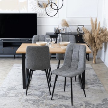 Mebel Elite Стілець Peru 2, сірий, ME.PERU2/P/T/K - Home Club