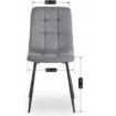 Mebel Elite Стул Peru 2, серый, ME.PERU2/P/T/K - Home Club, изображение 9