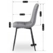 Mebel Elite Стул Peru 2, серый, ME.PERU2/P/T/K - Home Club, изображение 10