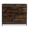 Mebel Elite Комод с ящиками Hudson 98 см, дуб рустикальный/чёрный, ME.HUDSON/DRU/CZ/KOM - Home Club, изображение 5