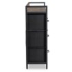 Mebel Elite Комод с ящиками Hudson 98 см, дуб рустикальный/чёрный, ME.HUDSON/DRU/CZ/KOM - Home Club, изображение 7