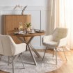 Mebel Elite Обертове крісло Calmo кремового кольору з тканини «букле», ME.CALMO/KR/KASZ/TB/K - Home Club, Зображення 2