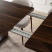 Mebel Elite Раздвижной стол Edwin 160–260 см, орех/чёрный, ME.EDWIN/O/S - Home Club, изображение 5