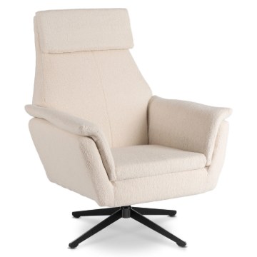 Mebel Elite Вращающееся кресло для отдыха Terry, бежевого цвета, ME.TERRY/BZ/CZ/T/FW - Home Club