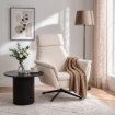 Mebel Elite Вращающееся кресло для отдыха Terry, бежевого цвета, ME.TERRY/BZ/CZ/T/FW - Home Club, изображение 2