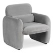 Mebel Elite Кресло для отдыха Togo, серое, велюровое, ME.TOGO/P/V/FW - Home Club