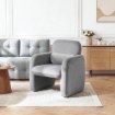 Mebel Elite Кресло для отдыха Togo, серое, велюровое, ME.TOGO/P/V/FW - Home Club, изображение 2