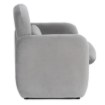 Mebel Elite Кресло для отдыха Togo, серое, велюровое, ME.TOGO/P/V/FW - Home Club, изображение 4
