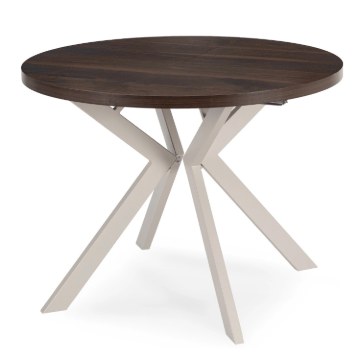 Mebel Elite Раздвижной стол Lukas 100–250 см, орех/кашмир, ME.LUKAS/O/KASZ/S - Home Club