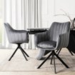 Mebel Elite Обертове крісло Mumbai 2, сіре, велюрове, ME.MUMBAI/P/V/K - Home Club, Зображення 2
