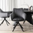 Mebel Elite Обертове крісло Mumbai 2, сіре, велюрове, ME.MUMBAI/P/V/K - Home Club, Зображення 3