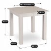 Mebel Elite Стол Ben, раскладной, 80–200 см, «Кашмир», W.BEN/KASZ/S - Home Club, изображение 9