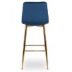 Mebel Elite Барный стул Ariel, темно-синий, велюровый, ME.ARIEL/GR/ZL/V/H - Home Club, изображение 6