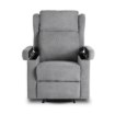 Mebel Elite Раскладной массажный кресло Sebastian, серый, ткань, ME.SEBASTIAN/P/T/FW - Home Club, изображение 5