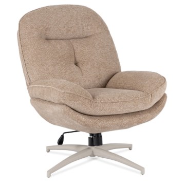 Mebel Elite Вращающееся кресло для отдыха Mesa, бежевого цвета, ME.MESA/BZ/KR/T/FW - Home Club