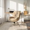 Mebel Elite Вращающееся кресло для отдыха Mesa, бежевого цвета, ME.MESA/BZ/KR/T/FW - Home Club, изображение 2