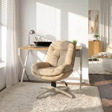 Mebel Elite Вращающееся кресло для отдыха Mesa, бежевого цвета, ME.MESA/BZ/KR/T/FW - Home Club