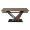 Mebel Elite Раздвижной керамический стол Rex, 160–220 см, тёмно-коричневый/чёрный, ME.REX/CBRD/O/CER/S160-220 - Home Club, изображение 3