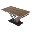 Mebel Elite Раздвижной керамический стол Rex, 160–220 см, тёмно-коричневый/чёрный, ME.REX/CBRD/O/CER/S160-220 - Home Club, изображение 4