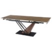 Mebel Elite Раздвижной керамический стол Rex, 160–220 см, тёмно-коричневый/чёрный, ME.REX/CBRD/O/CER/S160-220 - Home Club, изображение 5