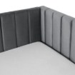 Mebel Elite Кровать 90x200 Villemo, серая, велюровая, ME.VILLEMO/90/90/CP/V/LOZWYS - Home Club, изображение 7