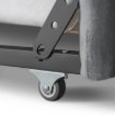 Mebel Elite Кровать 90x200 Villemo, серая, велюровая, ME.VILLEMO/90/90/CP/V/LOZWYS - Home Club, изображение 8