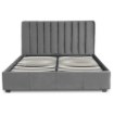 Mebel Elite Ліжко 160x200 Mari, велюрове, сіре, ME.MARI/160/CP/V/LOZ - Home Club, Зображення 3